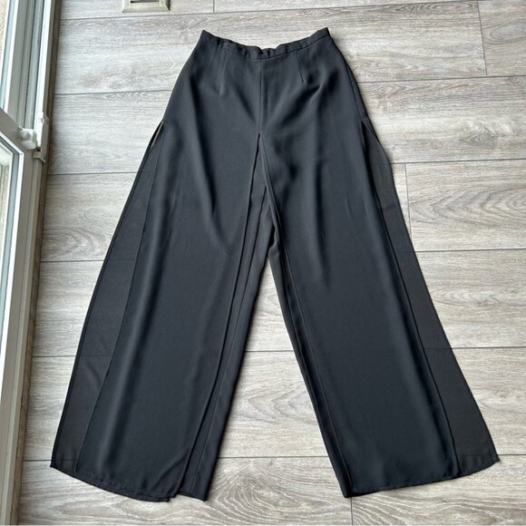 Melanie Lyne  Chiffon Two Layered Wide Leg Pants - Picture 3 of 14